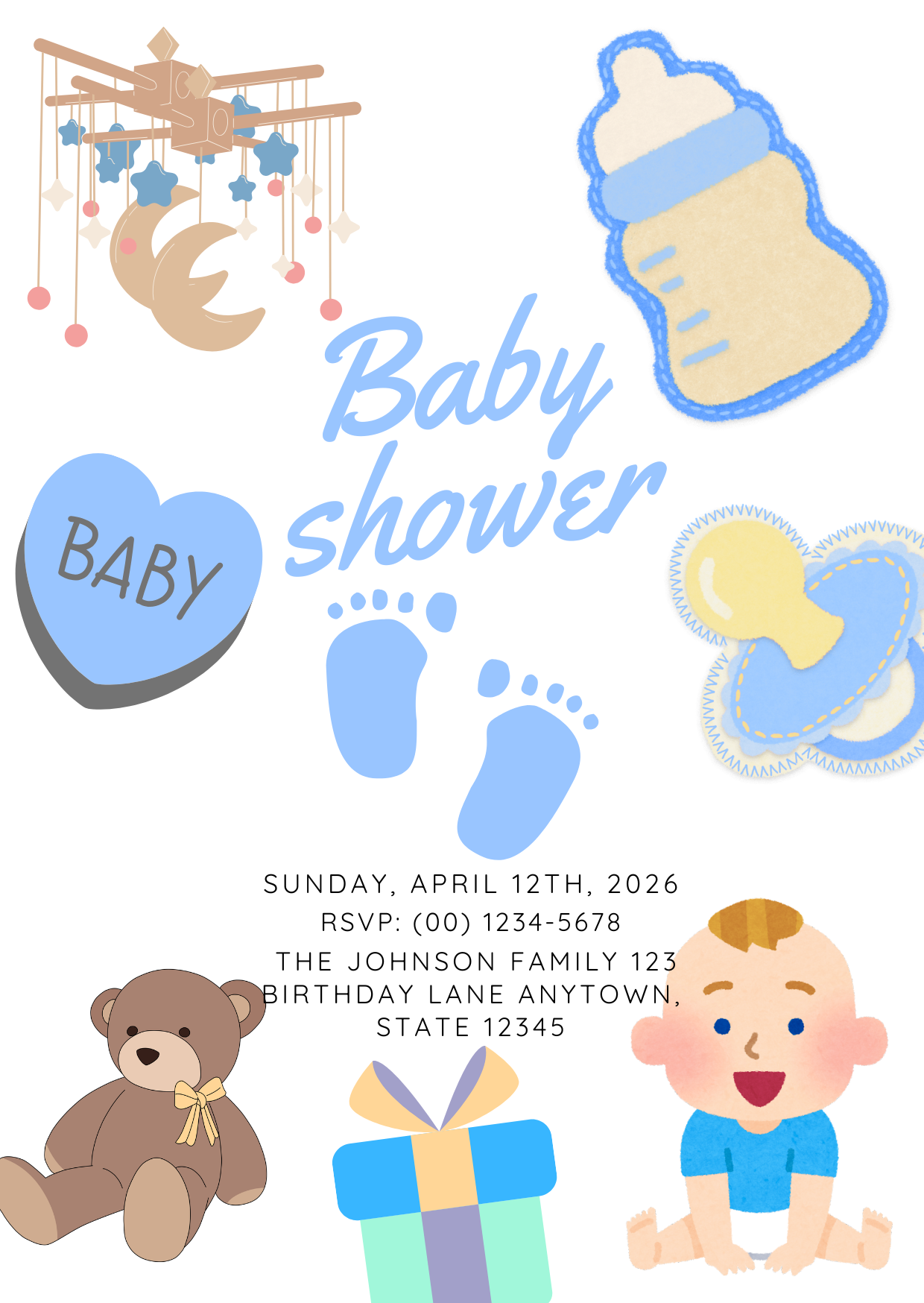 Adorable Baby Shower Invitation